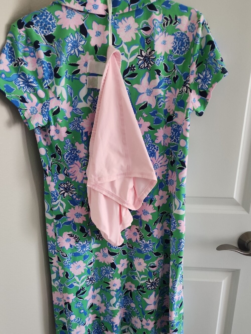 NWT Lilly Pulitzer Frida Scallop Polo Dress Medium Golf Till You Drop - Picture 3 of 4